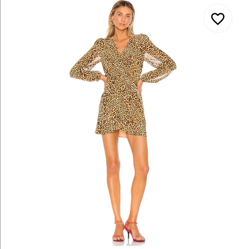 NWT Lovers + Friends Ajax Mini Dress Cheetah Print